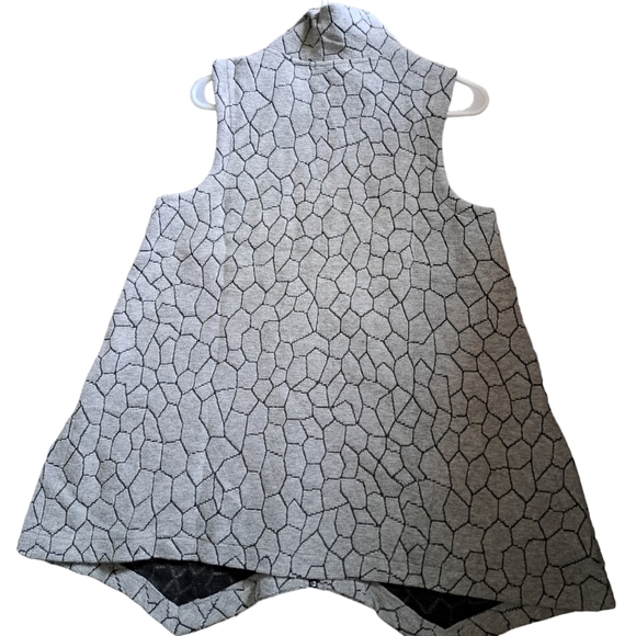 New Habitat cobblestone soft vest gray stone sleeveless zip tunic lagenlook XS - Picture 2 of 6
